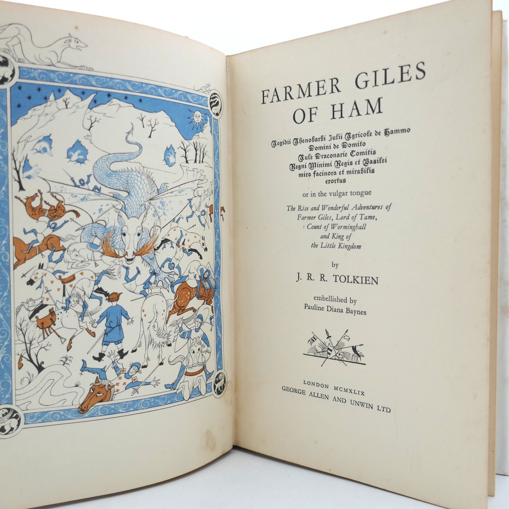 Farmer Giles of Ham. Inscribed by the Author (1949) - Image 5