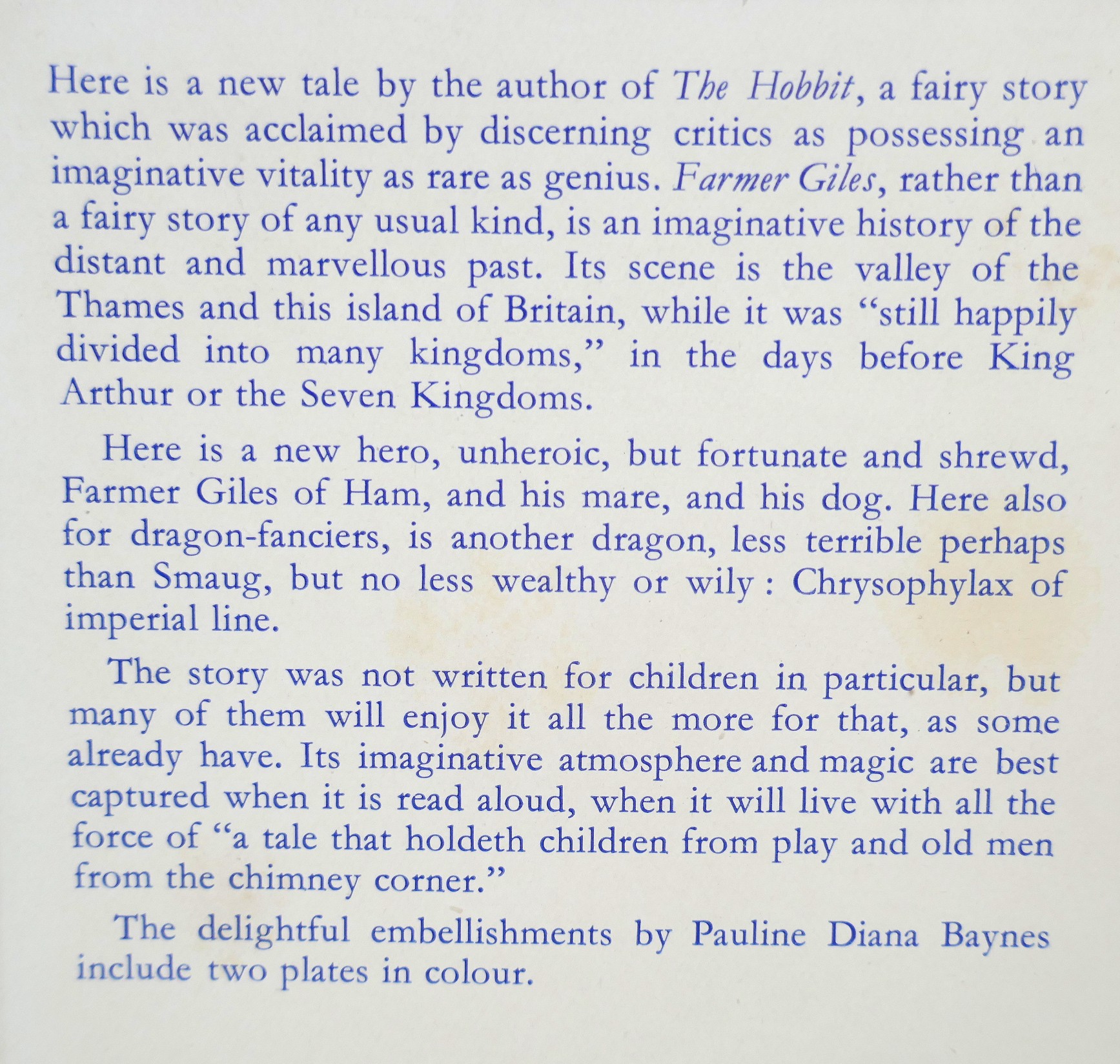 Farmer Giles of Ham. Inscribed by the Author (1949) - Image 8