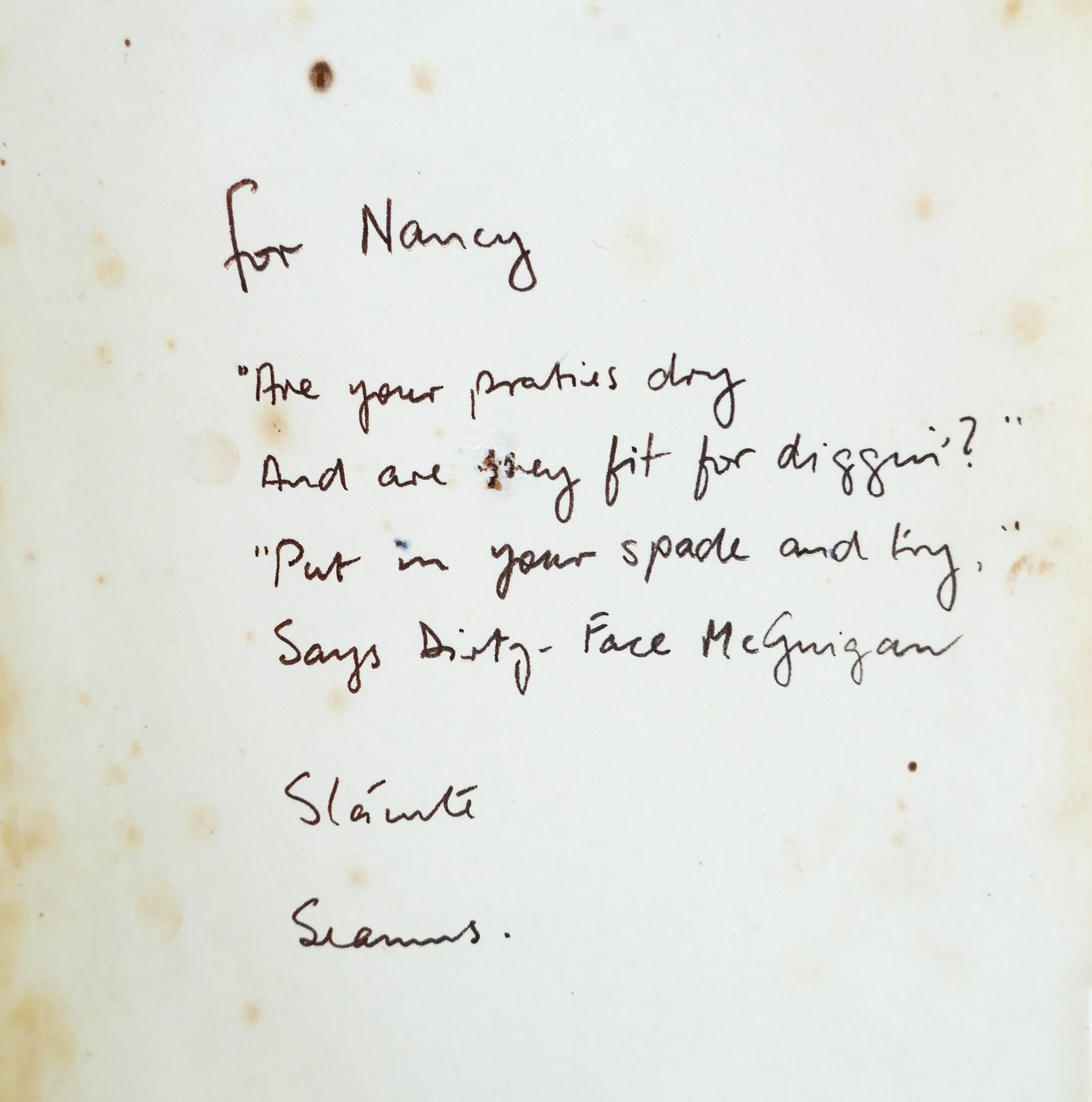Death of a Naturalist. Inscribed Copy (1966) - Image 3