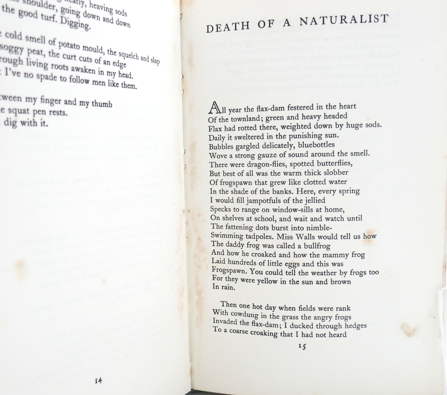 Death of a Naturalist. Inscribed Copy (1966) - Image 6