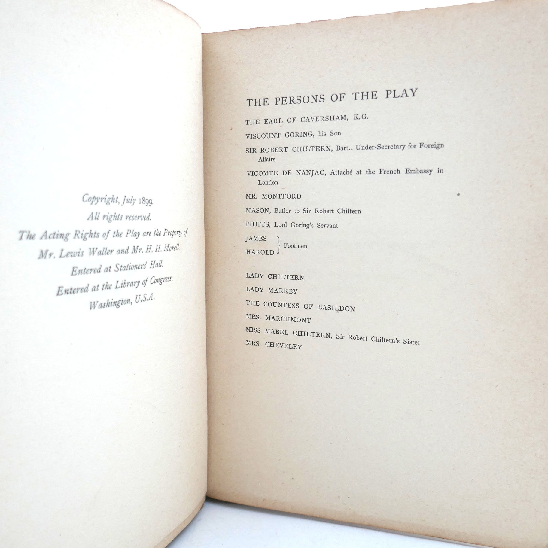 An Ideal Husband. By the Author of Lady Windermere's Fan (1899) - Image 5