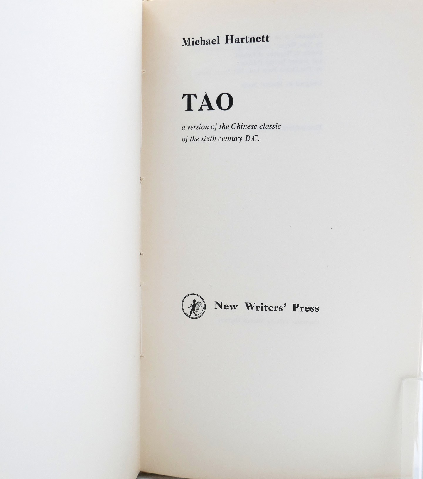 Tao. A Version of the Chinese Classic (1971) - Image 3