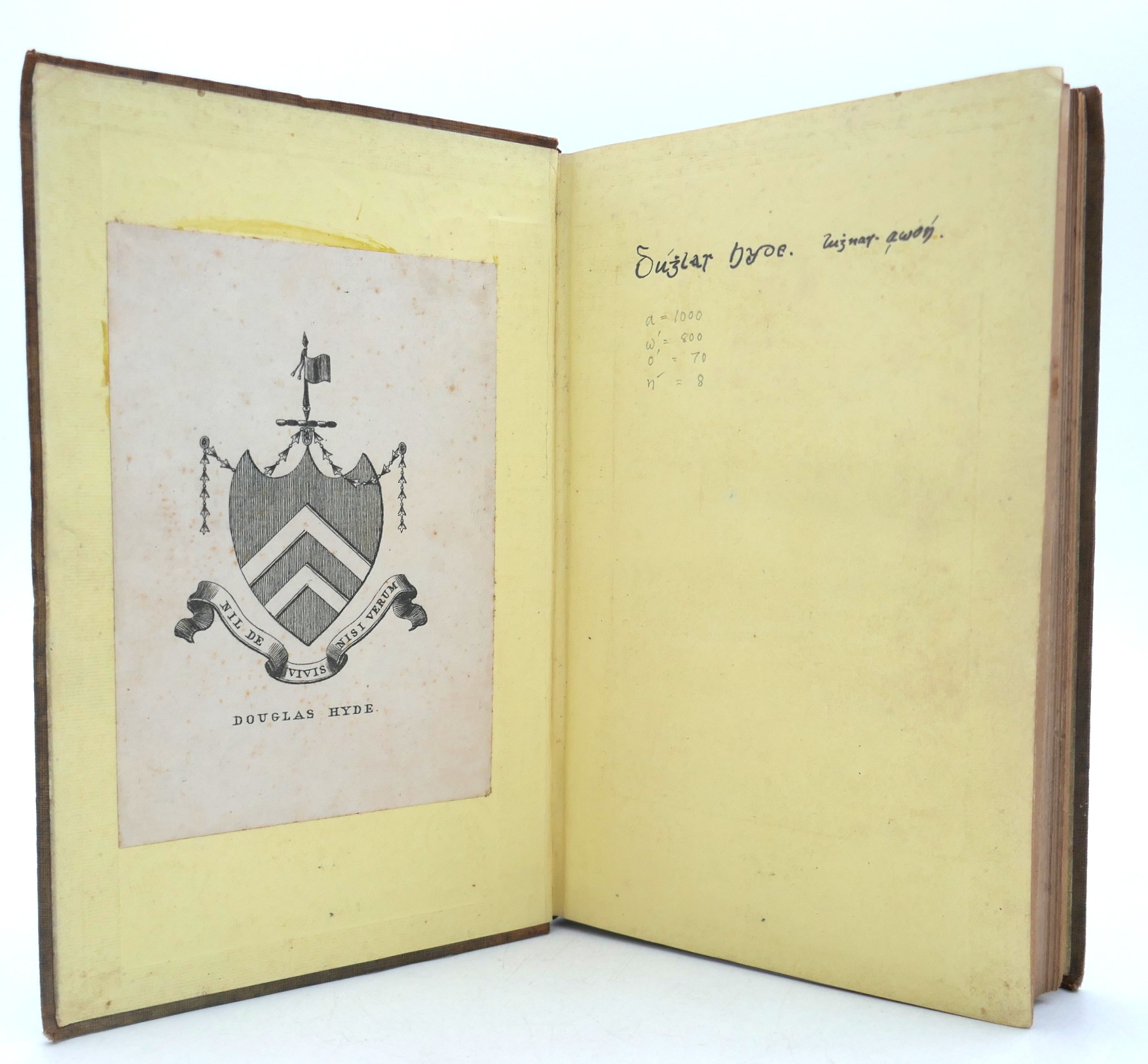 Duain Ghaelic. Ossian's Poems. Douglas Hyde's Copy (1858) - Image 2