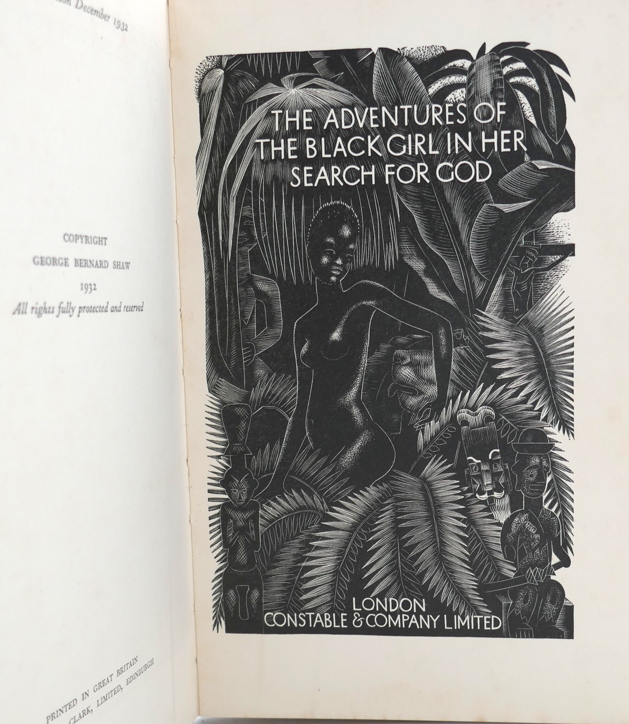 The Adventures of The Black Girl. Association Copy (1932) - Image 2