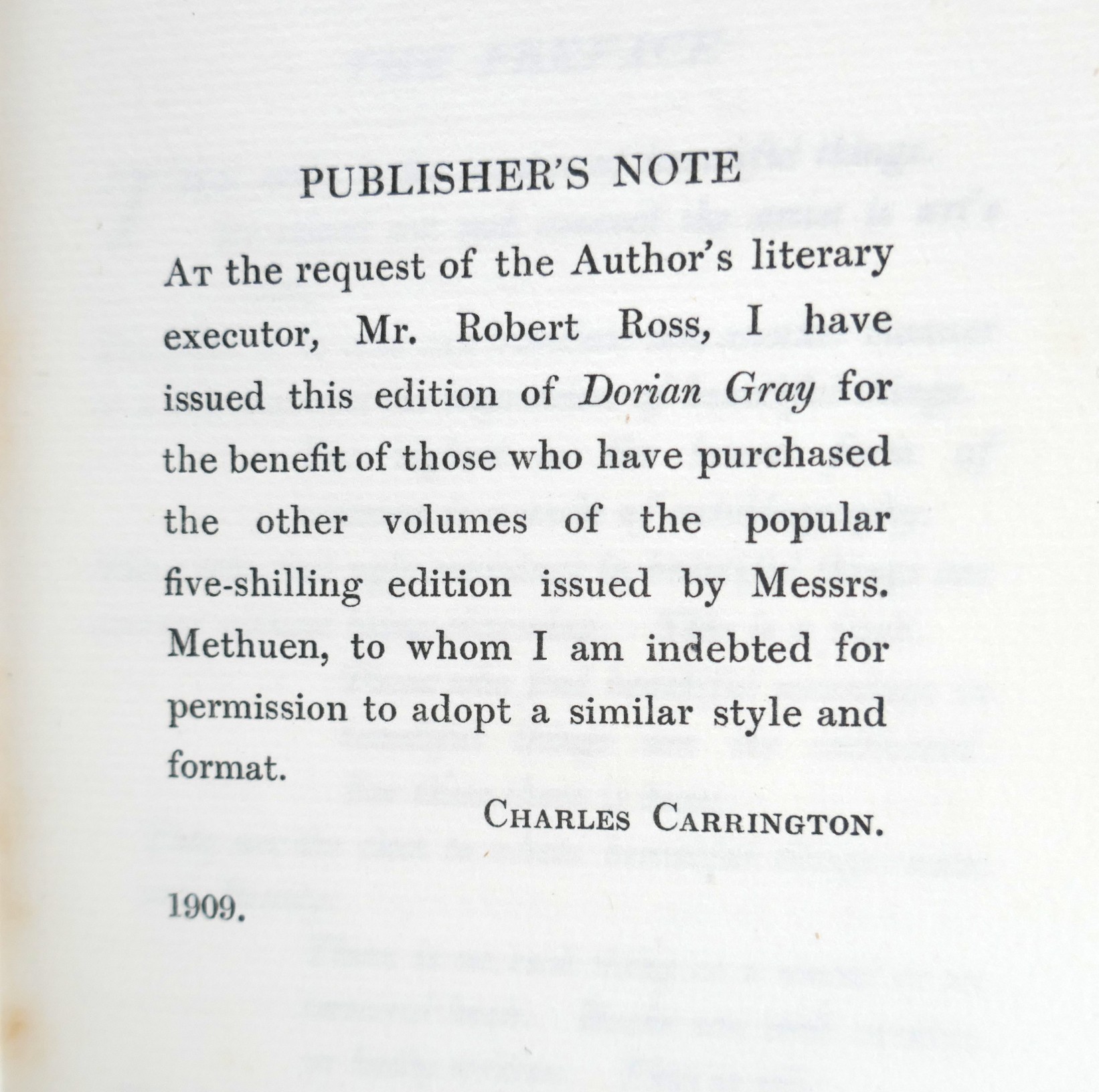 The Picture of Dorian Gray. First Uniform Edition (1910) - Image 5