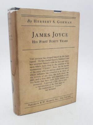 James Joyce His First Forty Years. Inscribed Copy (1924)