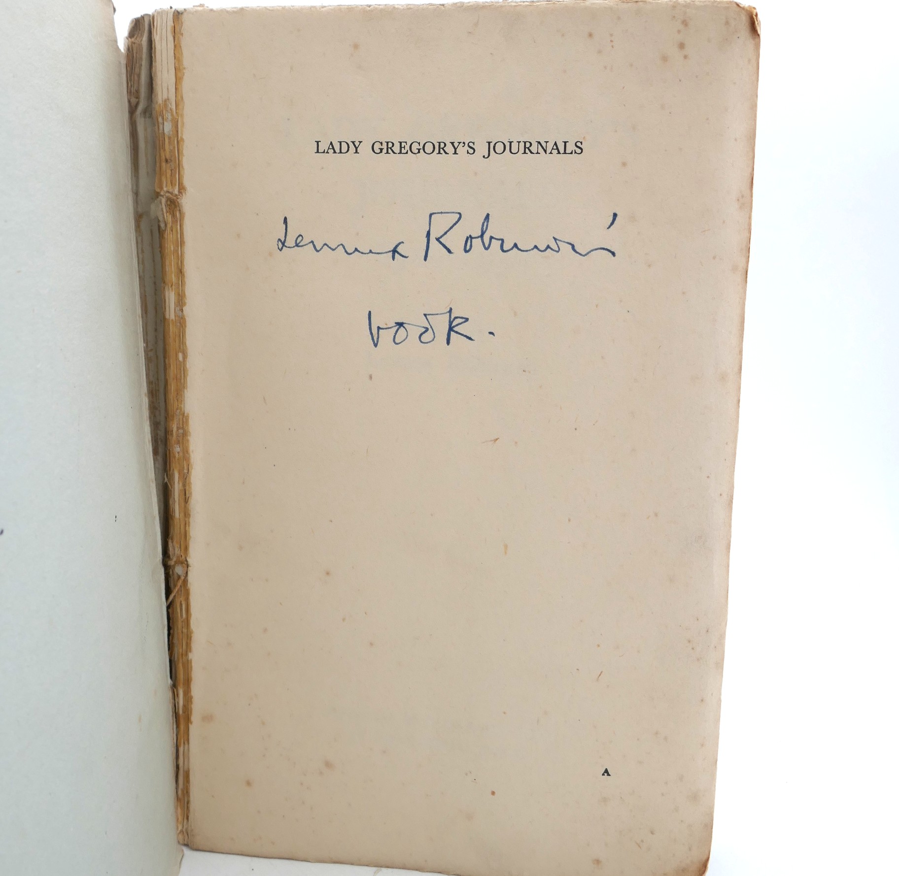 Lady Gregory's Journals 1916-1930. The Author's Copy (1946) - Image 2
