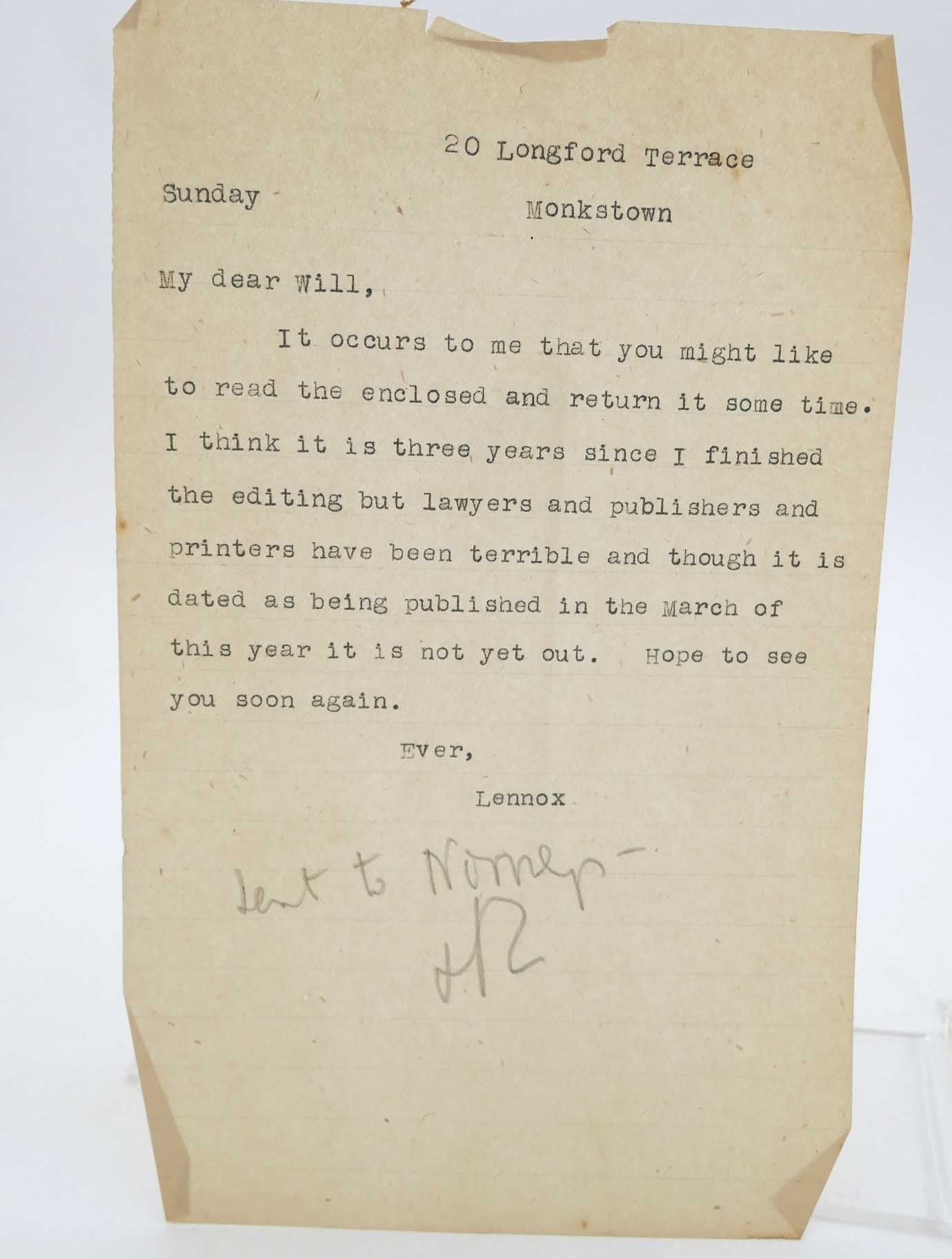 Lady Gregory's Journals 1916-1930. The Author's Copy (1946) - Image 5