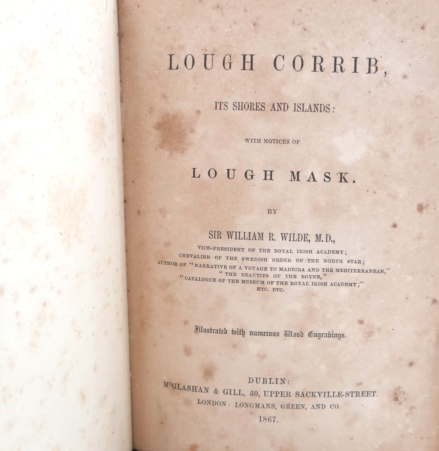 Lough Corrib. Its Shores and Islands. First Edition (1867) - Image 2