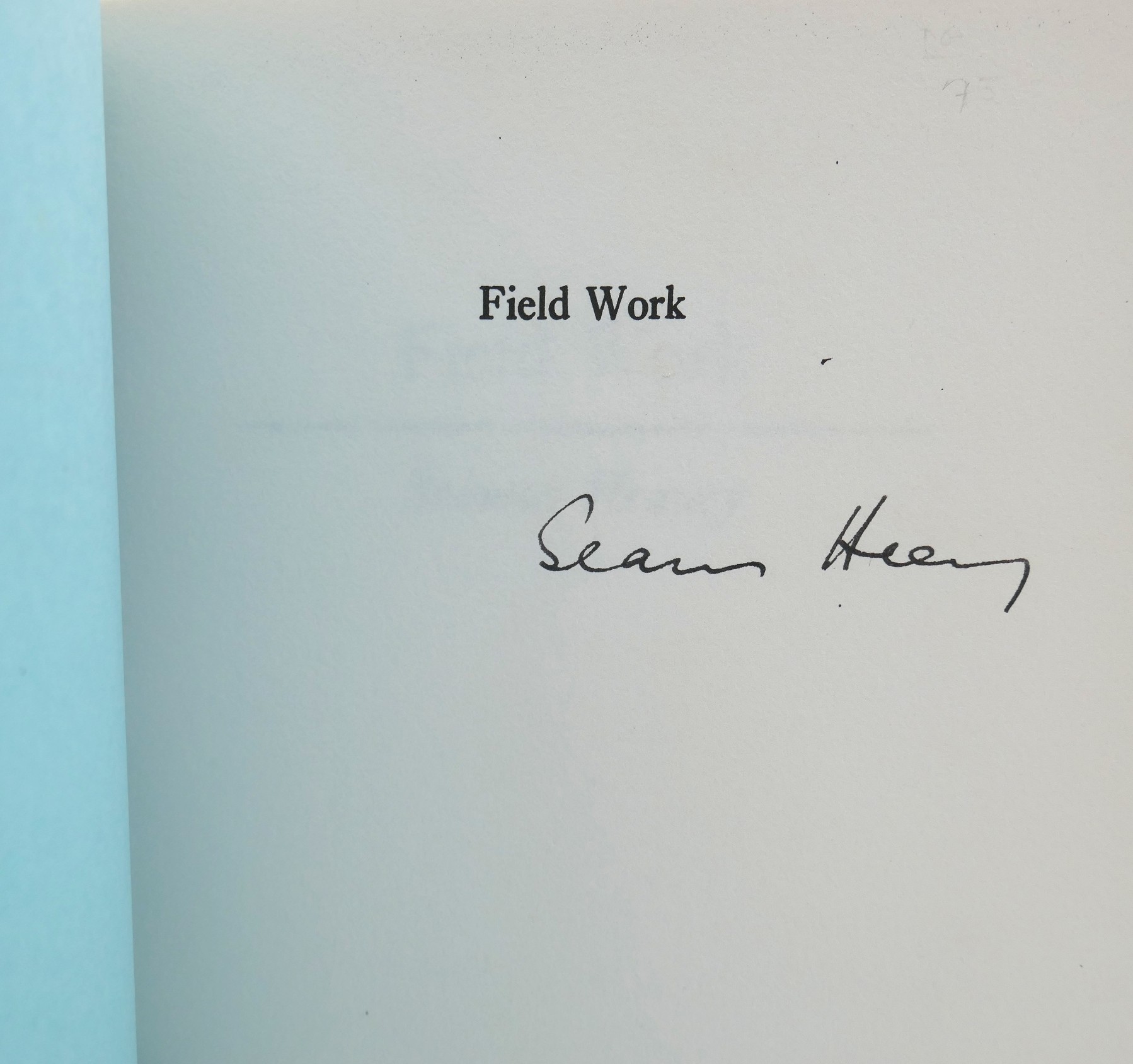 Field Work. Uncorrected Page Proof (1979) - Image 2