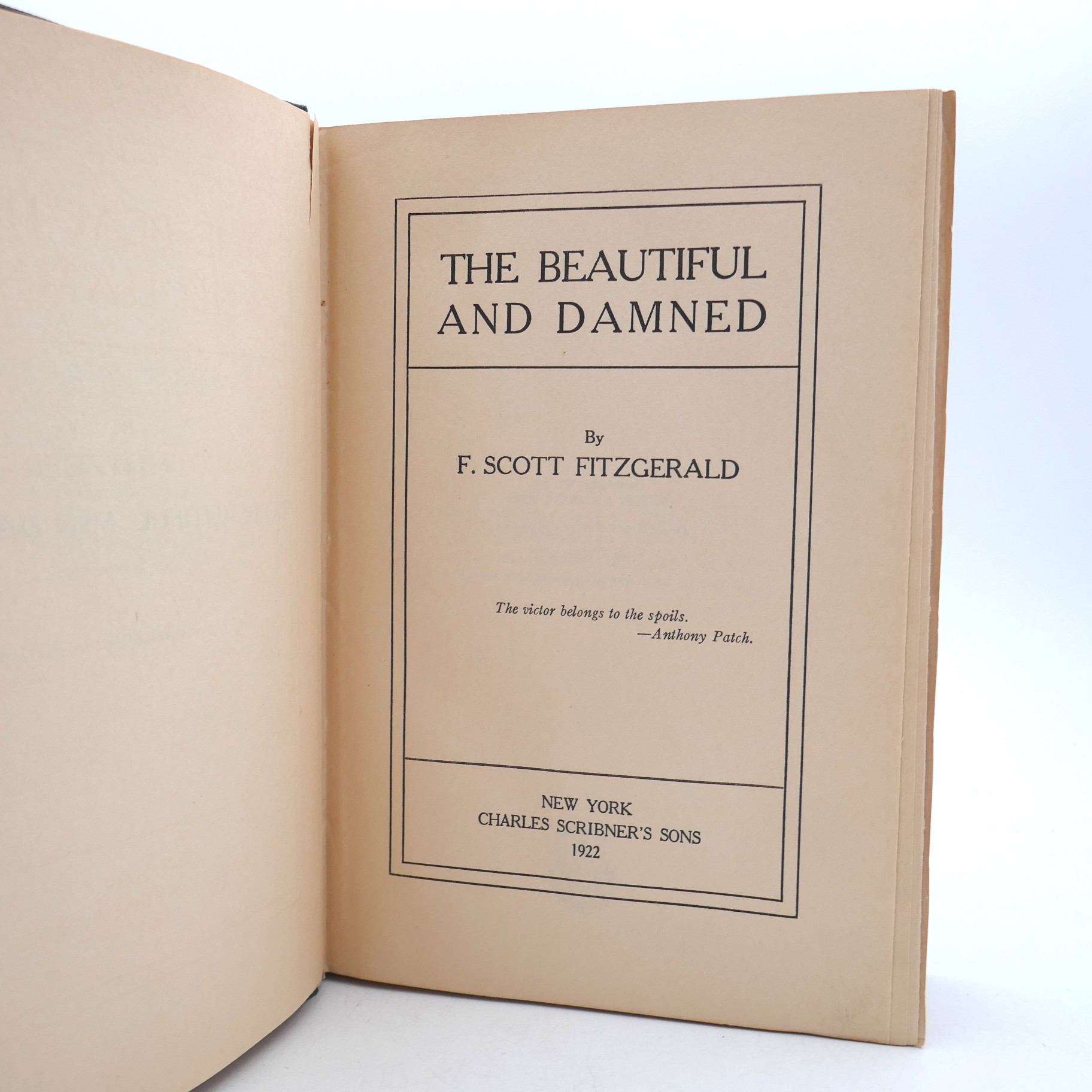 The Beautiful and The Damned. First Edition, Second State (1922) - Image 4