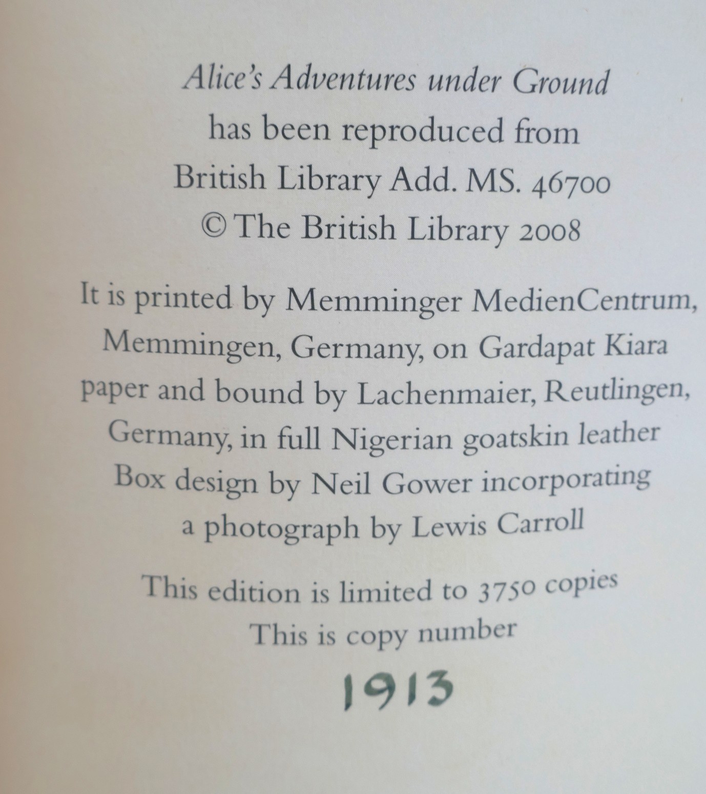 Alice's Adventures Underground. Facsimile of the Original Edition (2008) - Image 8