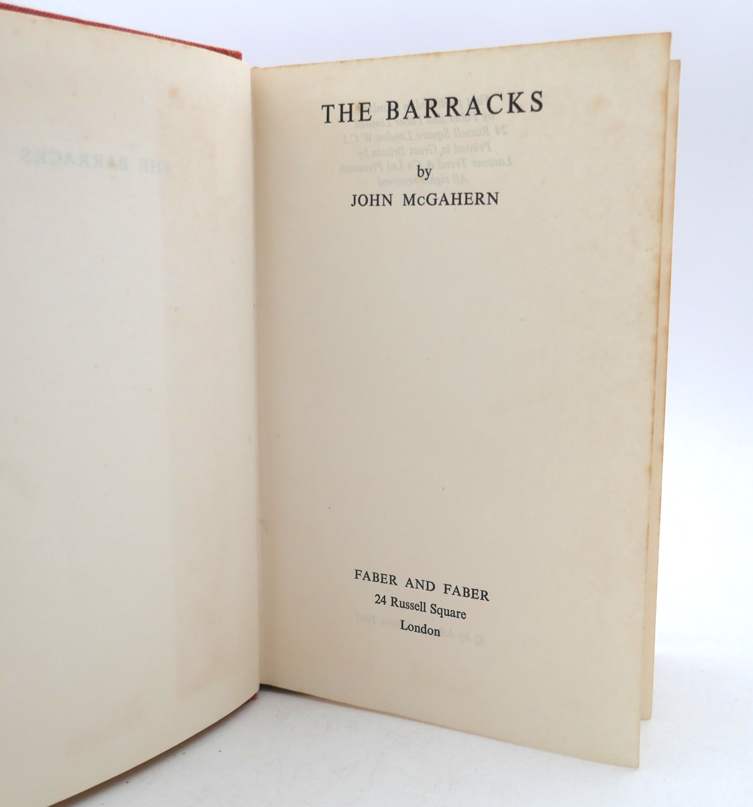 The Barracks. First Edition (1963) - Image 2