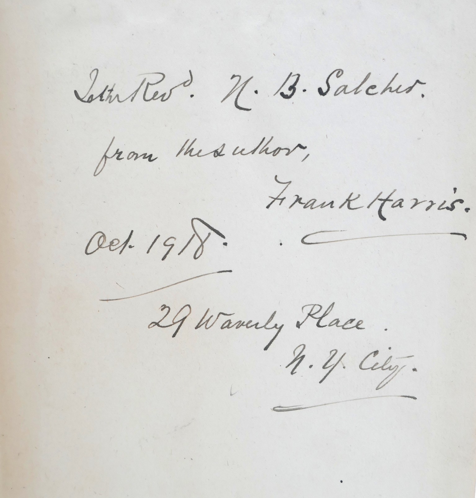 Oscar Wilde - His Life and Confessions. Inscribed Copy (1918) - Image 2
