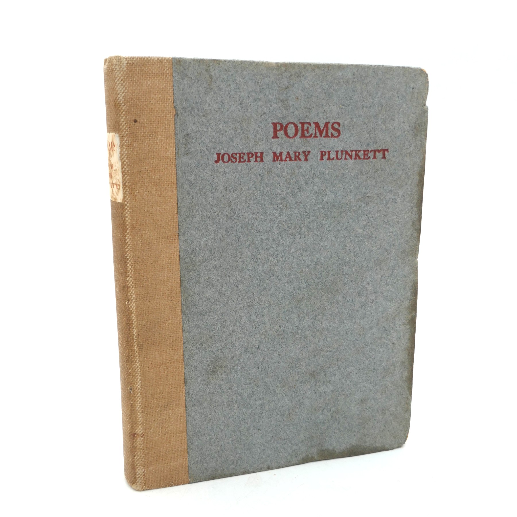 The Poems of Joseph Mary Plunkett. Signed by Grace Plunkett (1916)