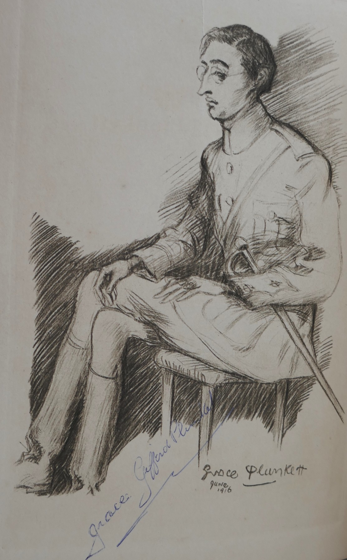 The Poems of Joseph Mary Plunkett. Signed by Grace Plunkett (1916) - Image 5