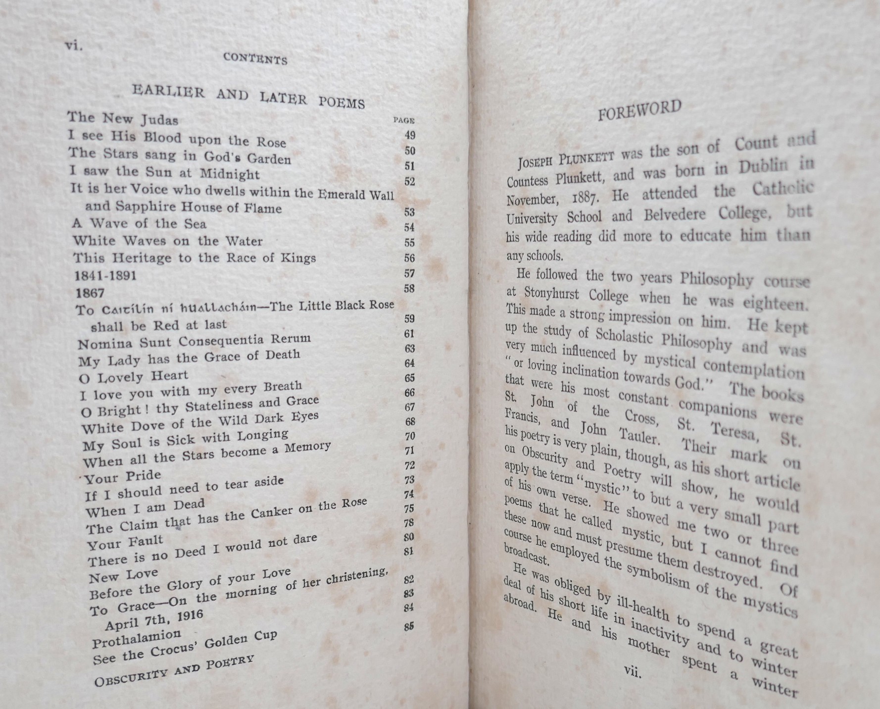 The Poems of Joseph Mary Plunkett. Signed by Grace Plunkett (1916) - Image 7