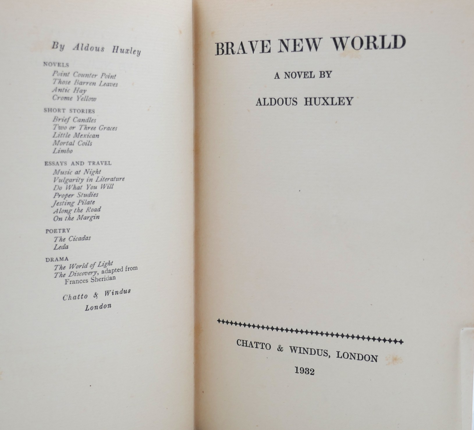 Brave New World. With Autograph Letter from the Author (1932) - Image 4