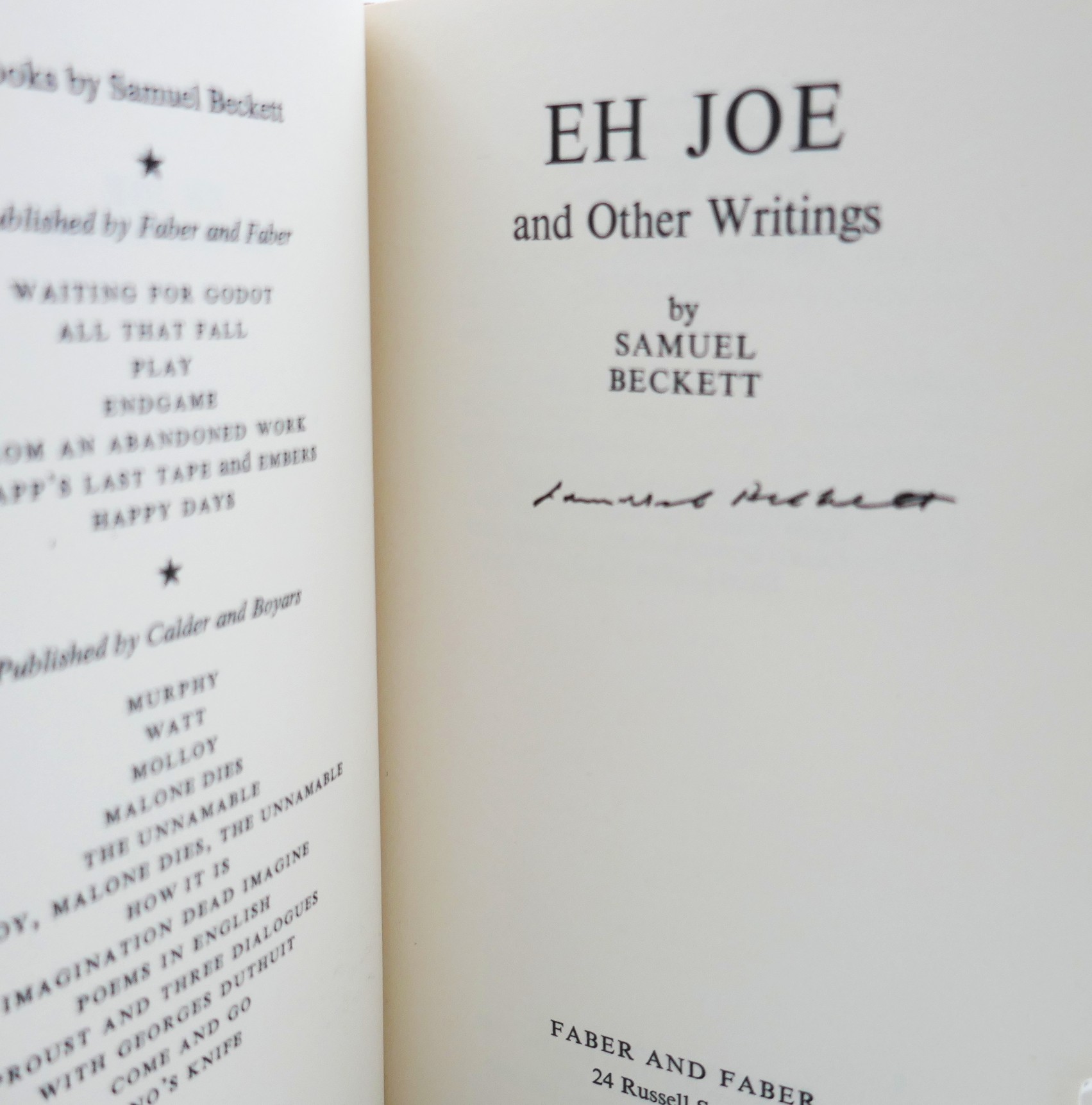 Eh Joe and other Writings. Signed by the Author (1967) - Image 2