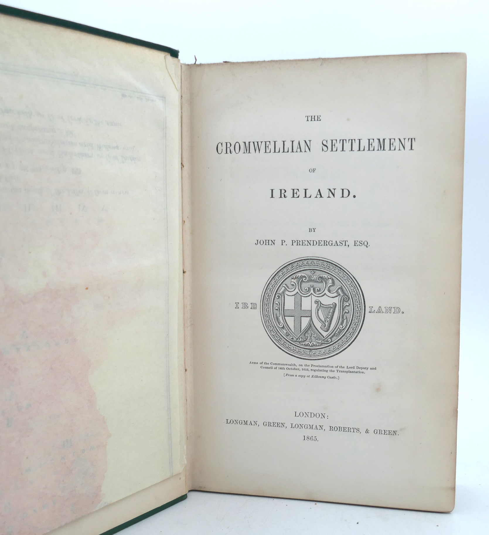 The Cromwellian Settlement of Ireland. First Edition (1865) - Image 2