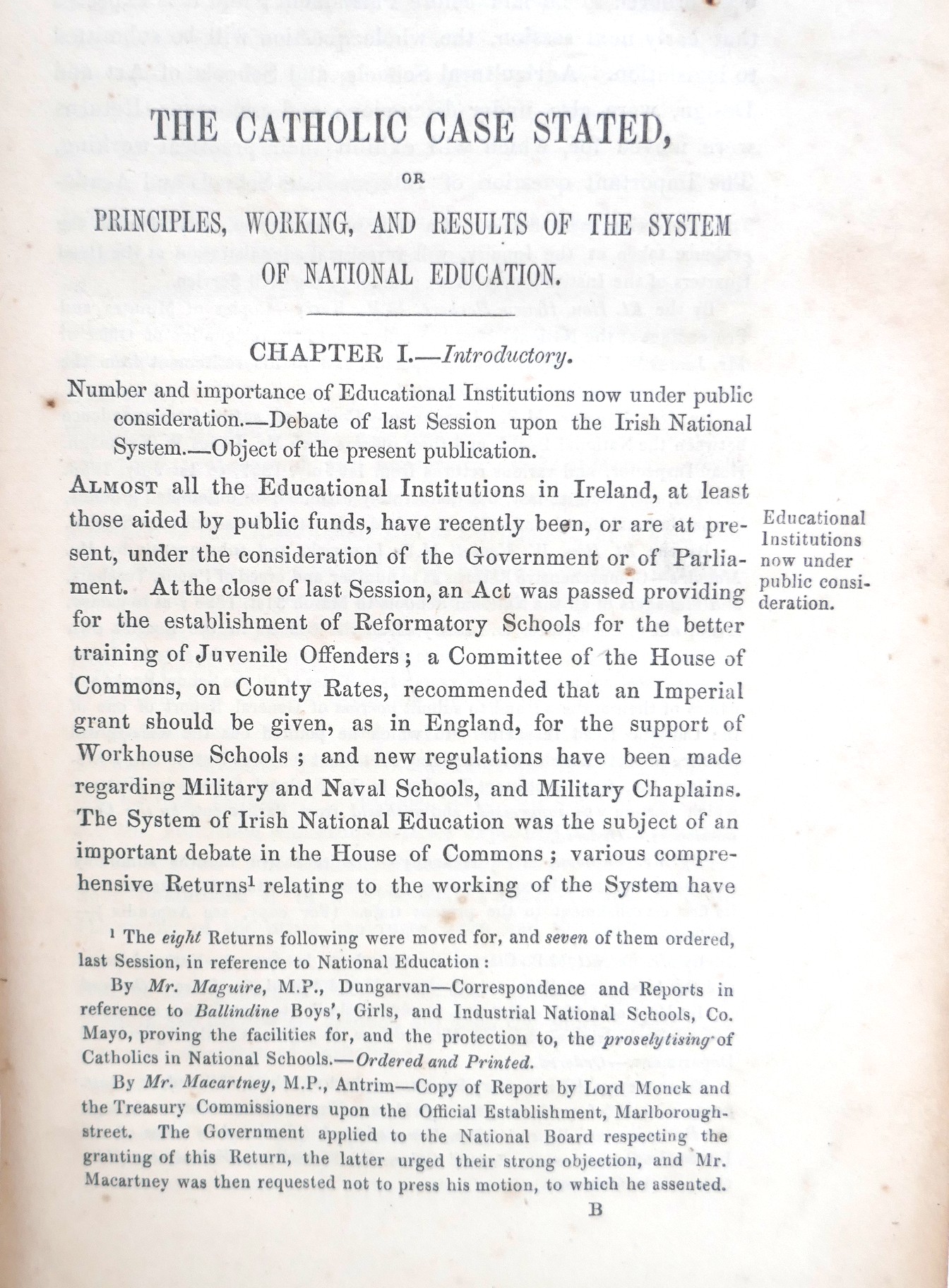 The Catholic Case Stated - System of National Education (1859) - Image 3