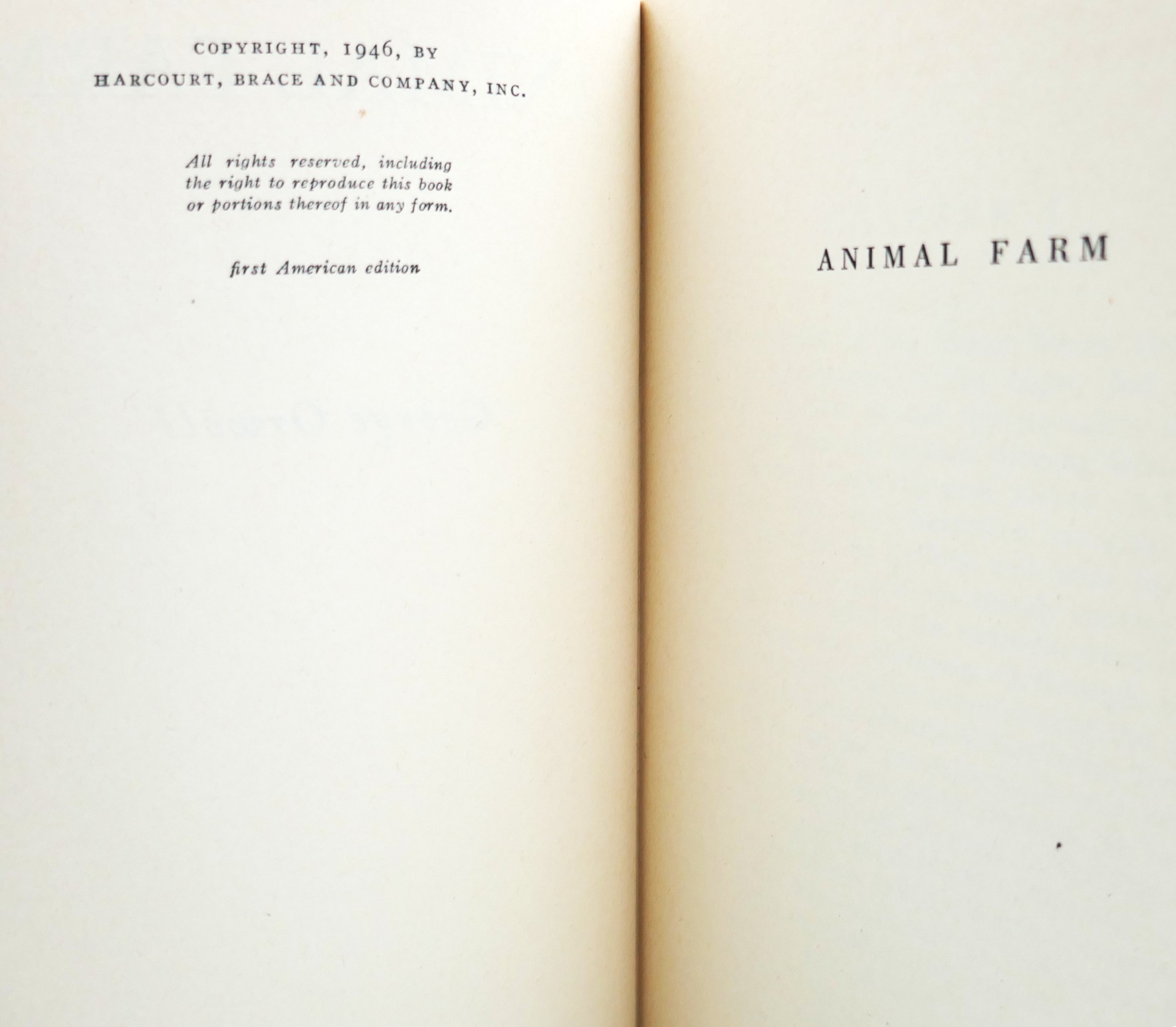 Animal Farm. First American Edition (1946) - Image 5