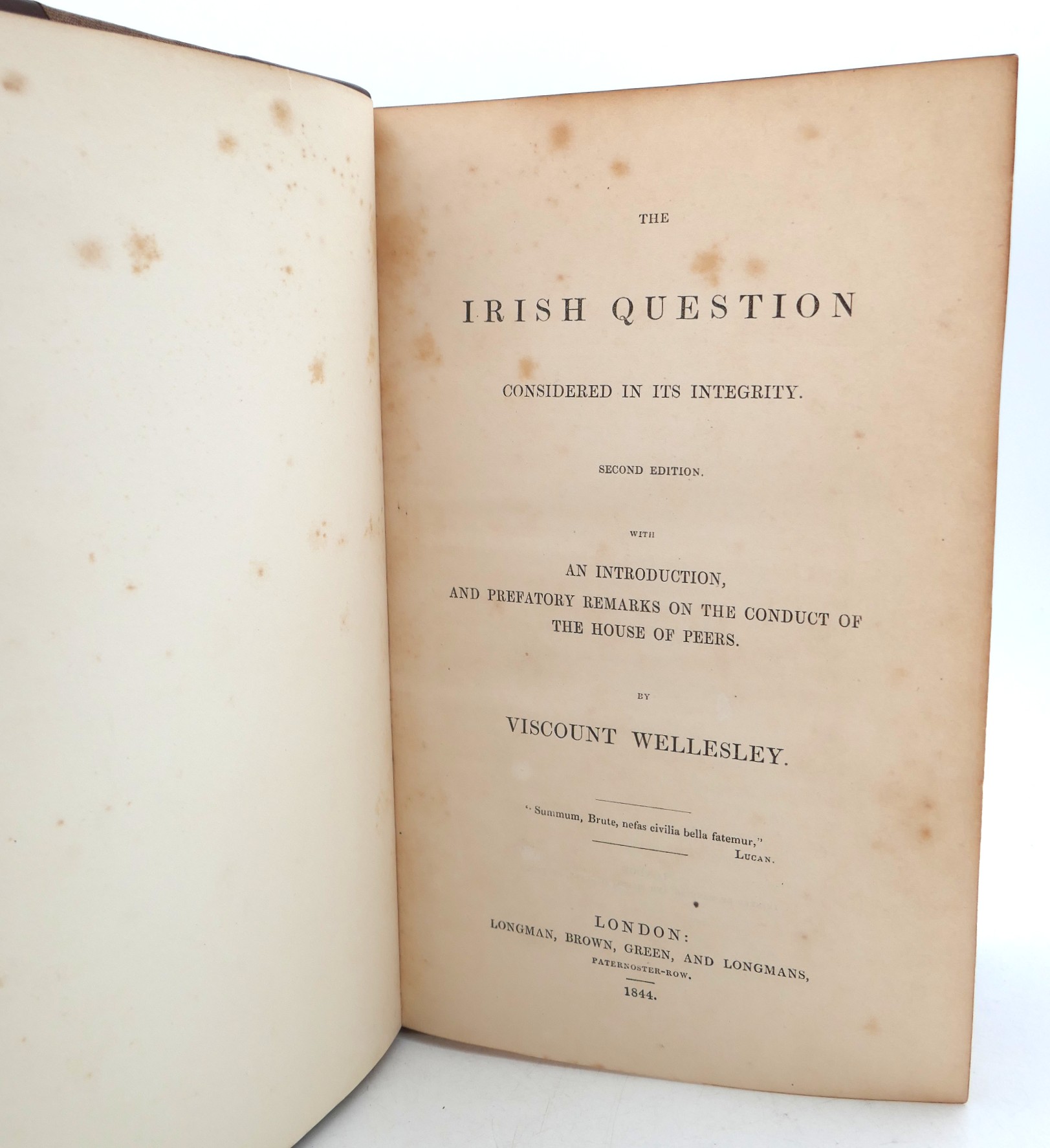 The Irish Question: Considered in its Integrity (1844) - Image 3