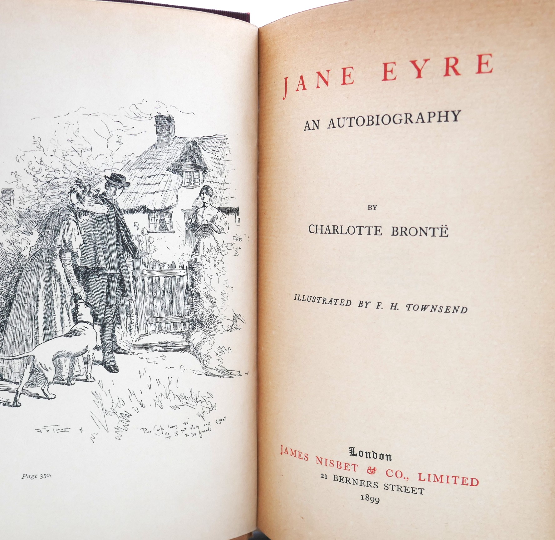 Jane Eyre. Illustrated by F.H. Townsend (1899) - Image 2
