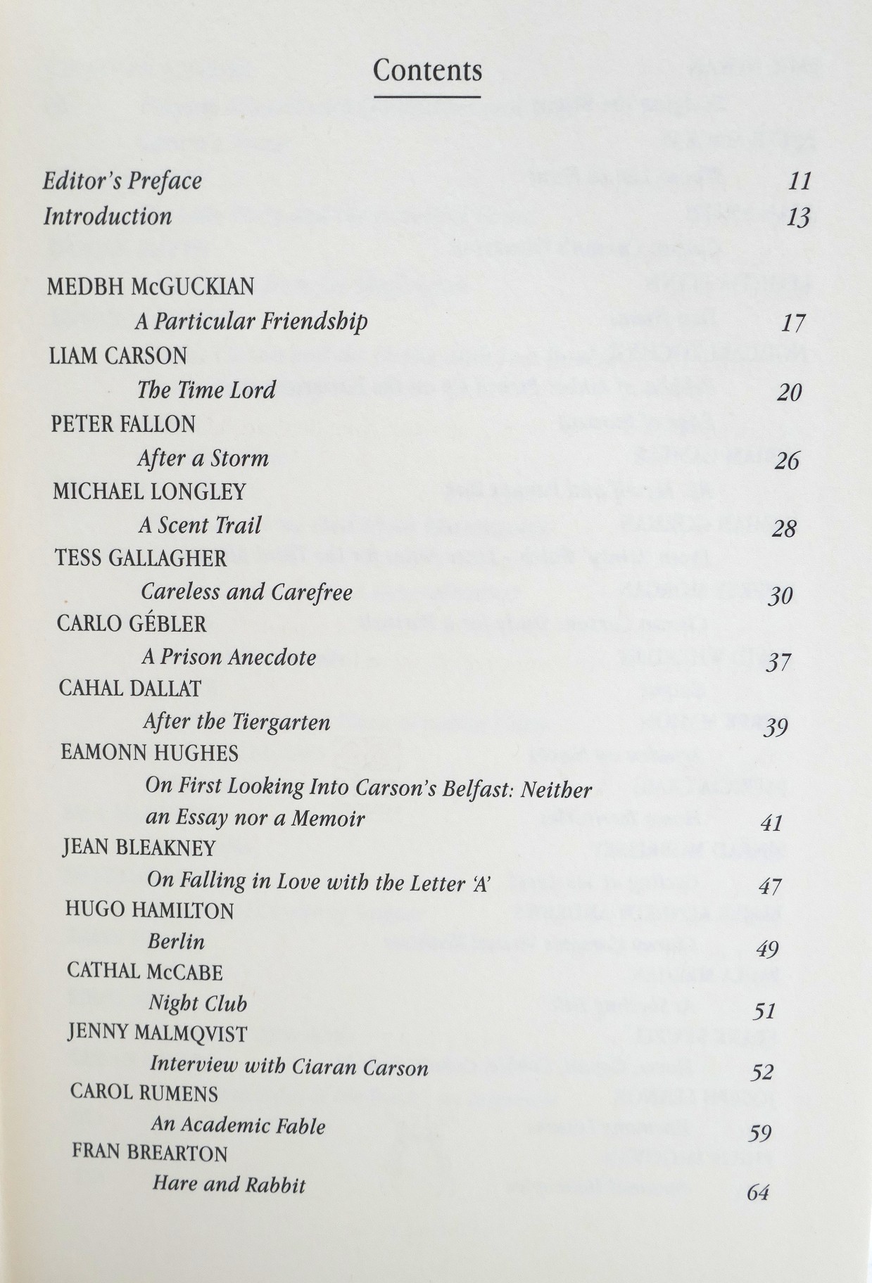 From the Small Back Room. Festschrift for Ciaran Carson (2008) - Image 4