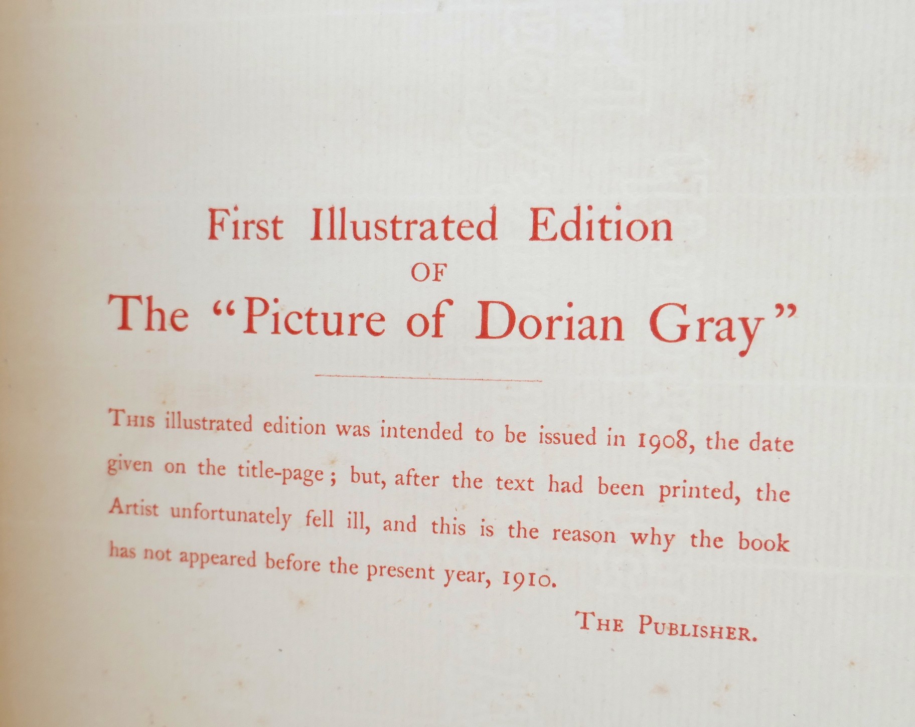 The Picture of Dorian Gray. First Illustrated Edition (1908) - Image 6