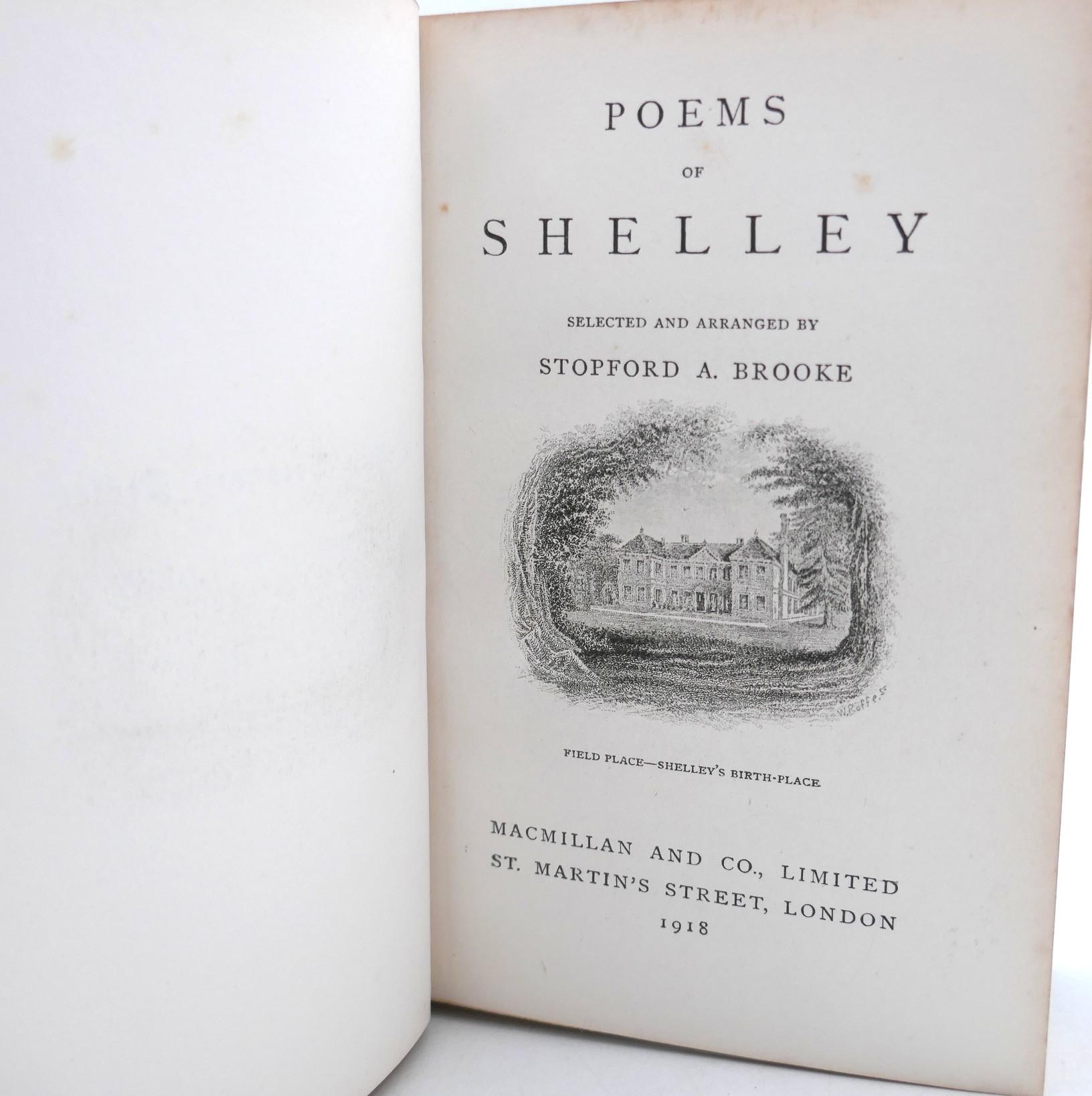 Poems of Shelley. Selected by Stopford A. Brooke (1918) - Image 3