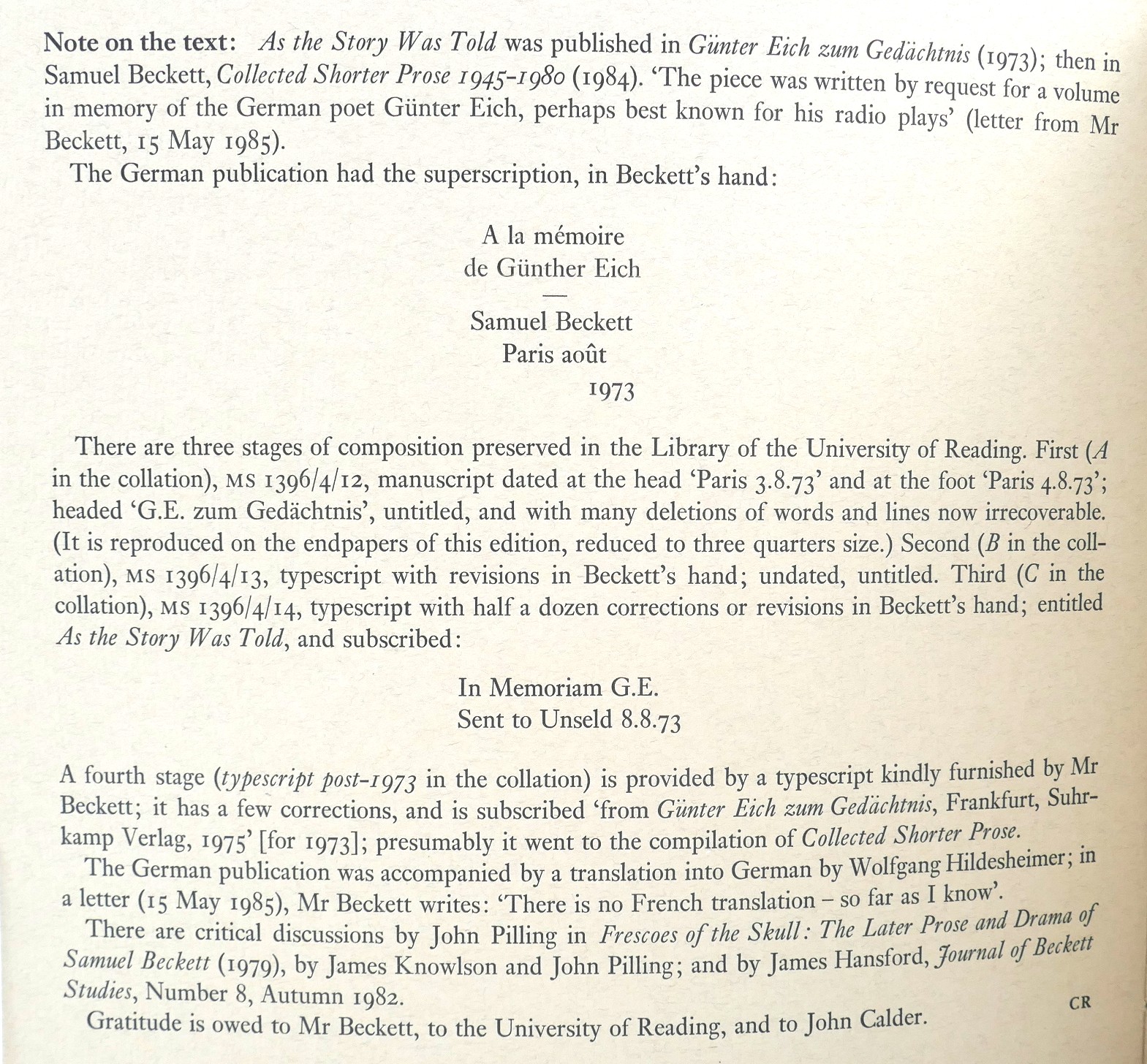 As the Story was Told. Limited Edition (1987) - Image 5
